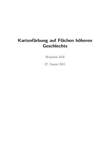 Kartenfärbung auf Flächen höheren Geschlechts