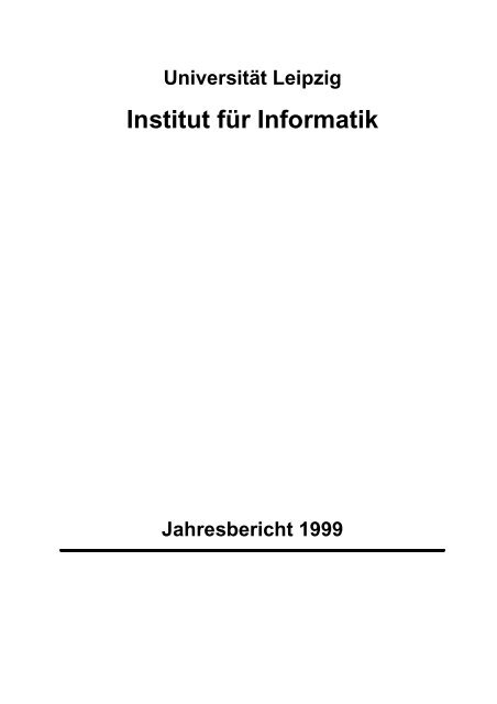 Institut für Informatik - Dokumentenserver Fakultät für Mathematik ...