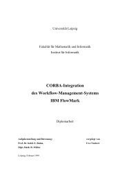 CORBA-Integration des Workflow-Management-Systems IBM ...