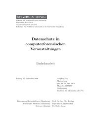 Datenschutz in computerforensischen Veranstaltungen