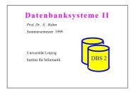Datenbanksysteme II - Universität Leipzig