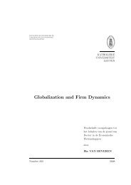 Globalization and Firm Dynamics - Lirias@Lessius