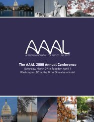The AAAL 2008 Annual Conference - Lirias@Lessius