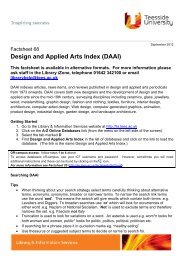 Design and Applied Arts Index (DAAI) - Library & information services