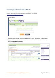 Exporting from OnePetro into RefWorks - Library & information ...