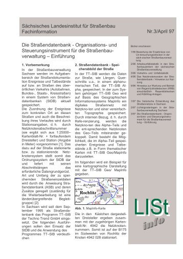 Sächsisches Landesinstitut für Straßenbau Fachinformation Nr.3 ...
