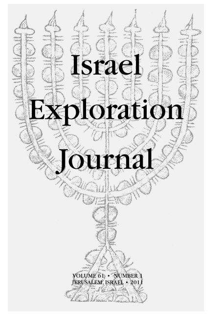 Israel Exploration Journal