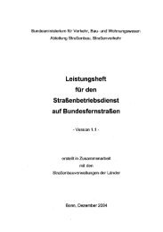 Leistungsheft für den Straßenbetriebsdienst