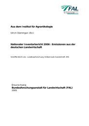 Nationaler Inventarbericht 2006 : Emissionen aus der ... - vTI