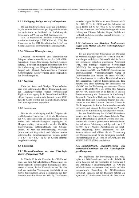 Nationaler Inventarbericht 2006 : Emissionen aus der ... - vTI