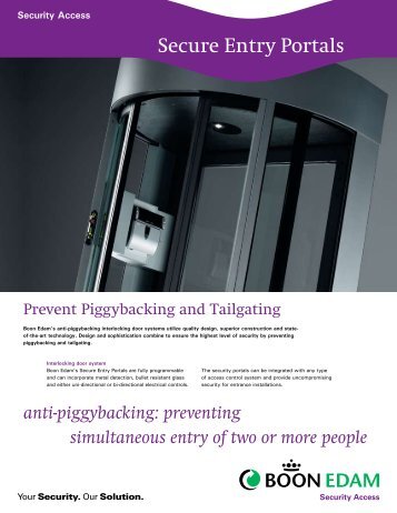 Prevent Piggybacking And Tailgating