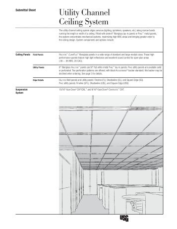 Utility Channel Ceiling System IC516 - Puerto Rico Suppliers .com