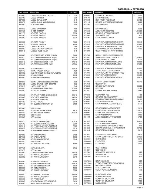 EPPL-14 Elkay Price List - Puerto Rico Suppliers .com