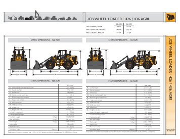 jcb wheel loader | 426 / 436 agri jcb wheel lo ader 426 / 436 agri