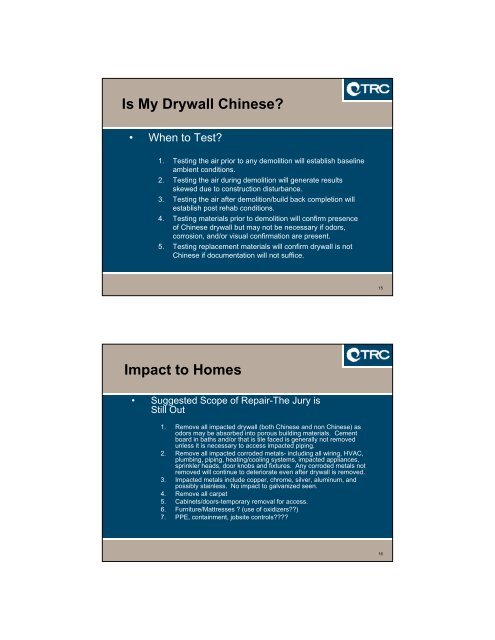 Is My Drywall Chinese? - HB Litigation Conferences