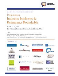 17th Annual Insurance Insolvency & Reinsurance Roundtable