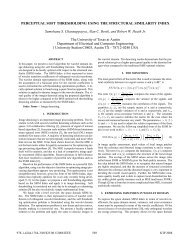 Perceptual Soft Thresholding Using the Structural Similarity Index