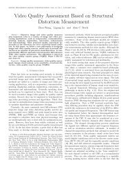 Video quality assessment based on structural distortion measurement