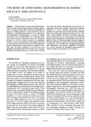 The Role of Downhole Measurements in Marine Geology and ...