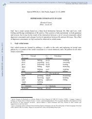 [halshs-00645129, v1] Depressor consonants in Geji - Llacan - CNRS