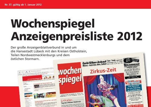 Preisliste 2012 - Luebecker-Nachrichten