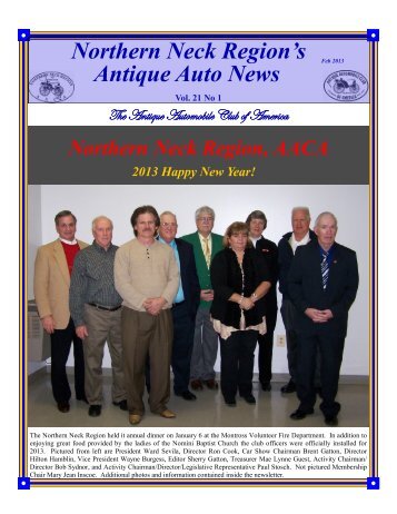 February 2013 - Antique Automobile Club of America www.aaca.org