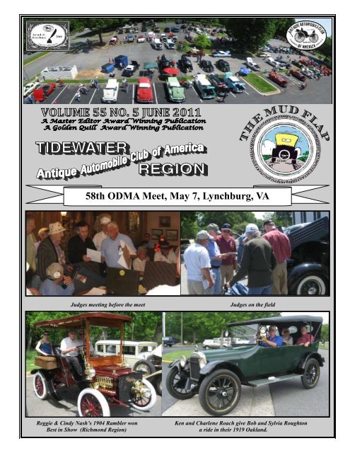 58th Odma Meet May 7 Lynchburg Va Antique Automobile Club