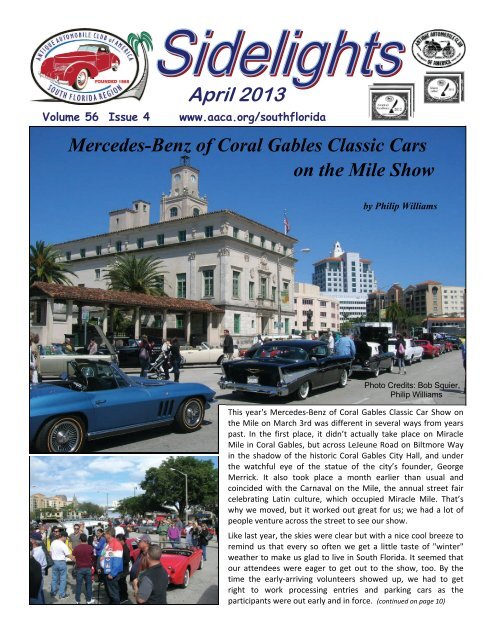 April 2013 Antique Automobile Club Of America Www Aaca Org