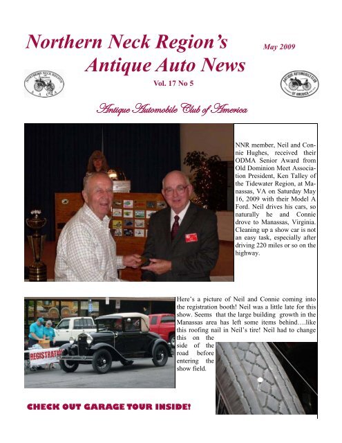 May Newsletter - Antique Automobile Club of America www.aaca.org