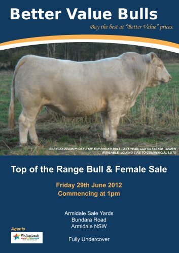 Better Value Bulls - Charolais Society of Australia