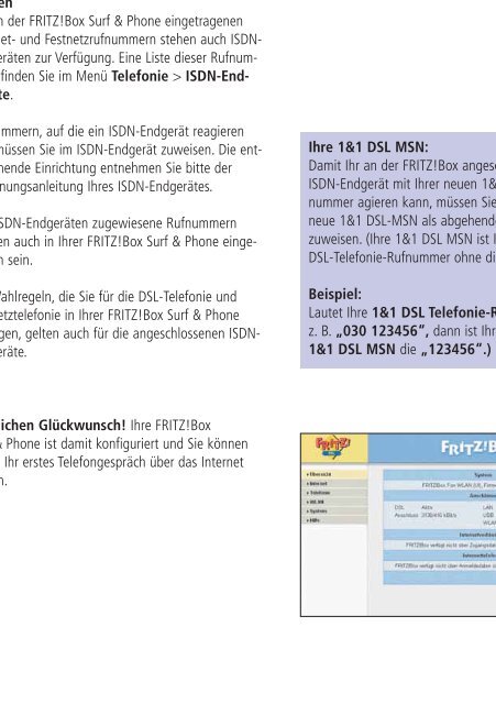 1&1 DSL-Telefonie - 1&1 Internet AG