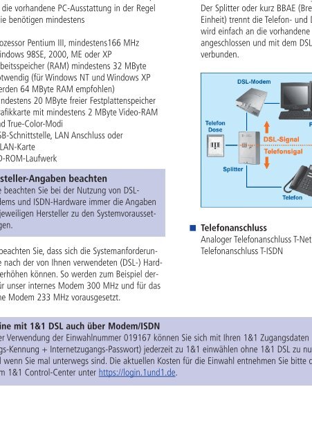 1&1 DSL-Telefonie - 1&1 Internet AG