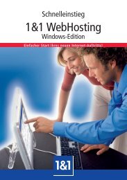 1&1 WebHosting - 1&1 Internet AG