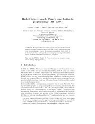 Haskell before Haskell. Curry's contribution to programming (1946 ...