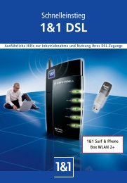 Benutzerhandbuch 1&amp;1 DSL (PDF 10,9 MB) September