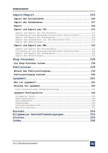 1&1 E-Shop - 1&1 Internet AG