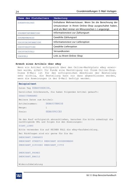 1&1 E-Shop - 1&1 Internet AG