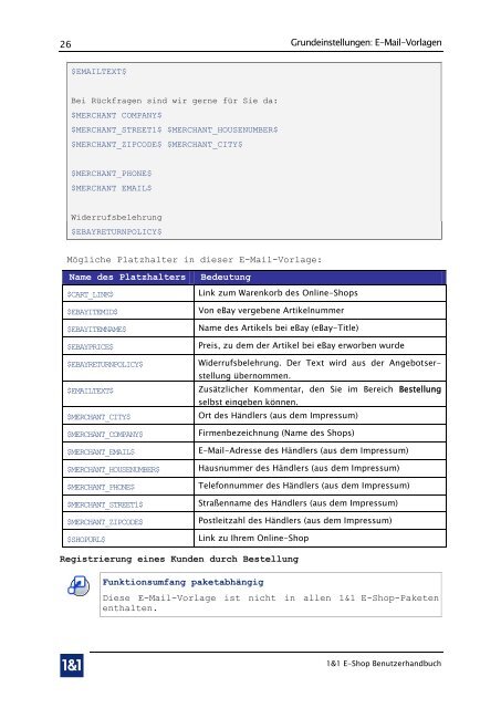 1&1 E-Shop - 1&1 Internet AG