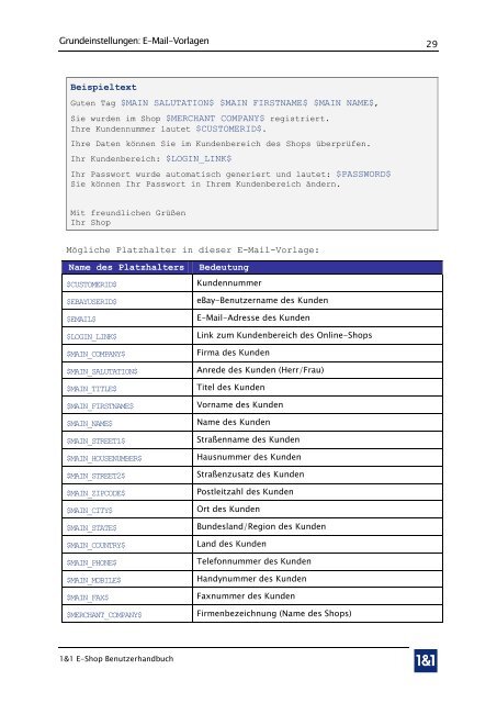 1&1 E-Shop - 1&1 Internet AG