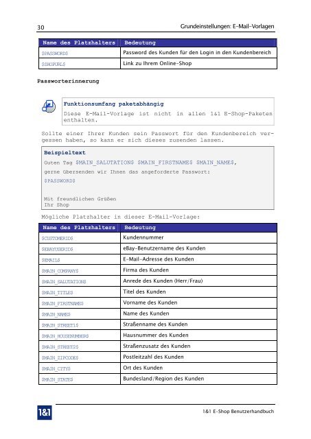 1&1 E-Shop - 1&1 Internet AG