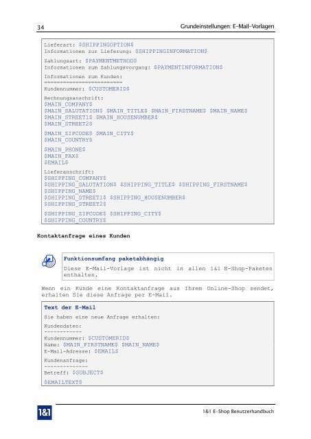 1&1 E-Shop - 1&1 Internet AG