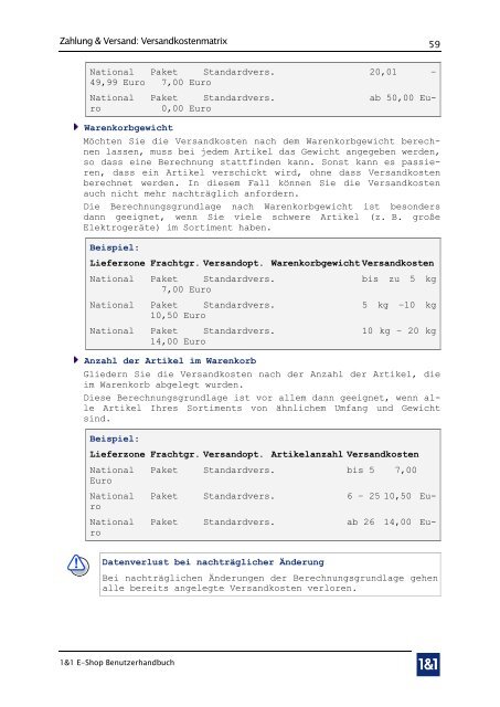 1&1 E-Shop - 1&1 Internet AG