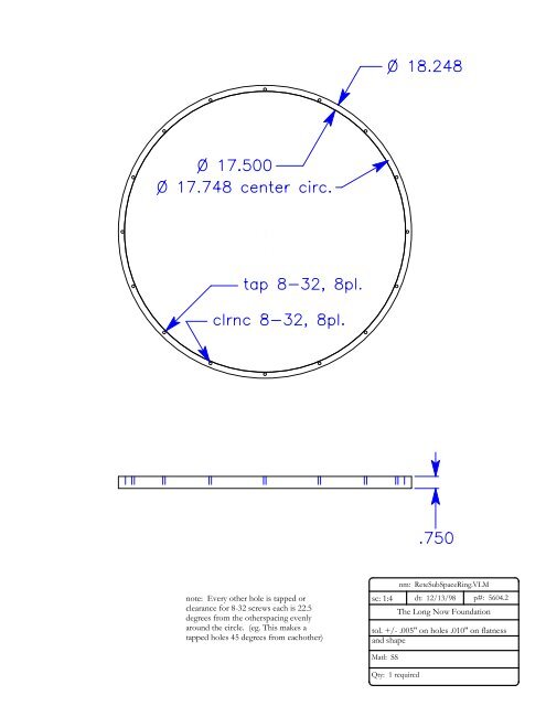 THE CLOCK OF THE LONG NOw - Long Now Foundation