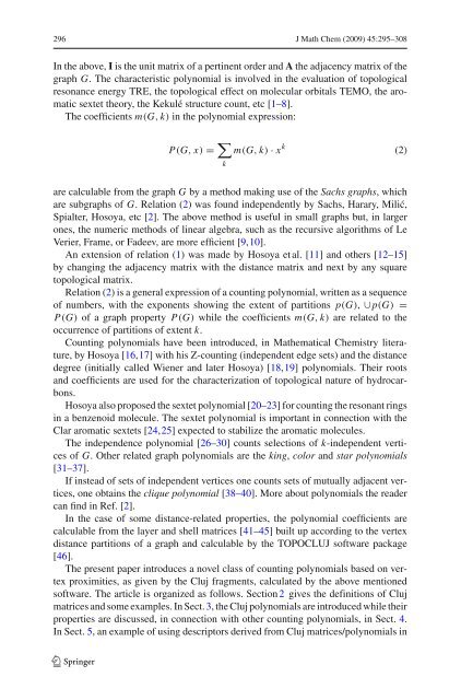 Cluj polynomials