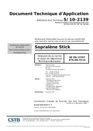 Document Technique d'Application Sopralène Stick - Soprema