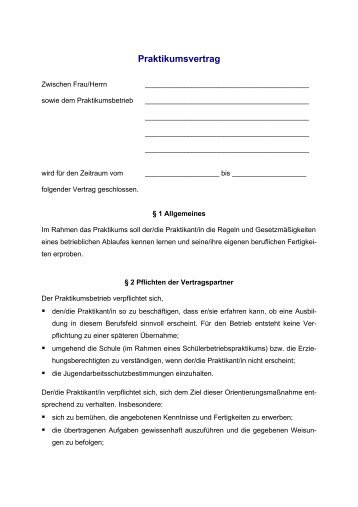 Praktikumsvertrag - kbic.de