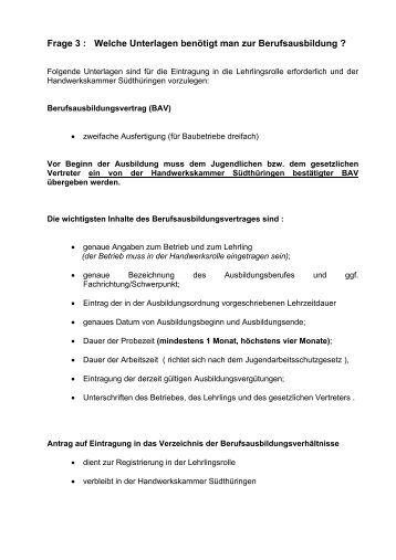 Welche Unterlagen benötigt man zur Berufsausbildung - kbic.de