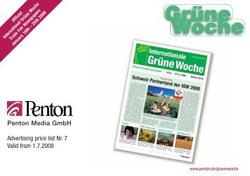 Penton Media GmbH Advertising price list Nr. 7 Valid from 1.7.2008