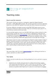 Teaching notes