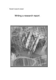 Writing a research report